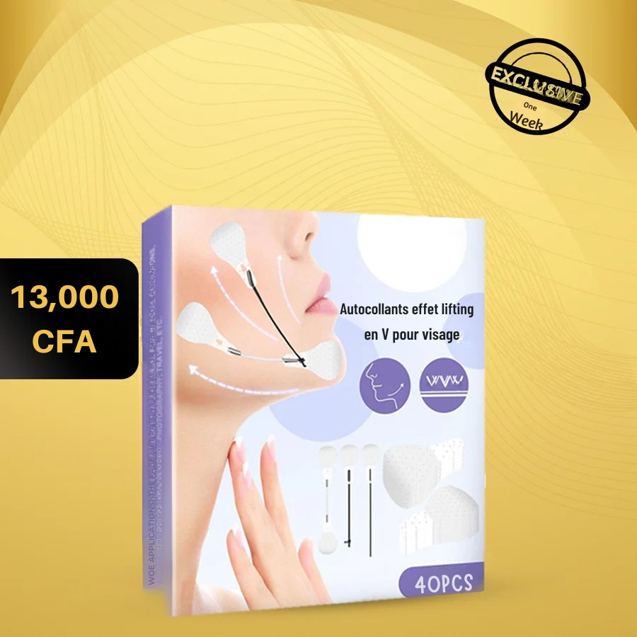 💜 Autocollants Lifting Visage – Effet V Instantané 💜